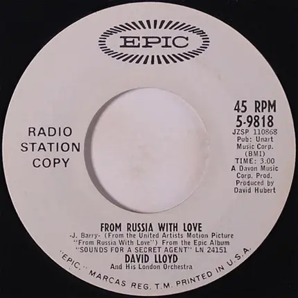 David Lloyd And His London Orchestra - From Russia With Love