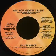David Meece - And You Know It's Right