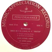LP - David Oistrach - Ludwig van Beethoven / Jean-Marie Leclair / Aram Khatchaturian - Kreutzer Sonata / Sonata In D Major / Chanson Poème / Dance In B Flat Major - Mono