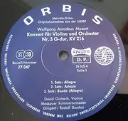 LP - Mozart - Violinkonzert G-Dur, KV 216 - Sinfonie G-moll, KV 183