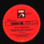 LP - David Oistrach , Mstislav Rostropovich , Sviatoslav Richter , Herbert von Karajan , Ludwig van Beet - Tripelkonzert C-dur Op. 56 - Gatefold