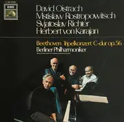 LP - Oistrach / Rostropovich / Richter / Karajan - Beethoven Tripelkonzert - Gatefold, Gold Labels