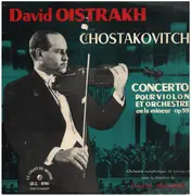 10'' - David Oistrach , Dmitri Shostakovich , Evgeny Mravinsky - Concerto Pour Violon Et Orchestre En la Mineur Op. 99