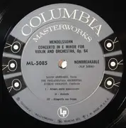 LP - Mendelssohn / Mozart - Violin Concerto / Violin Concerto No. 4 - Mono