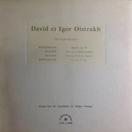Prokofiev, Haydn (David & Igor Oistrach - Sonate Op. 56 / Duo En Si Bémol Majeur
