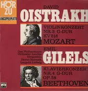 David Oistrakh / Emil Gilels - Mozart-Violinkonzert Nr.3 G-Dur / Beethoven-Klavierkonzert Nr.4 G-Dur op.58