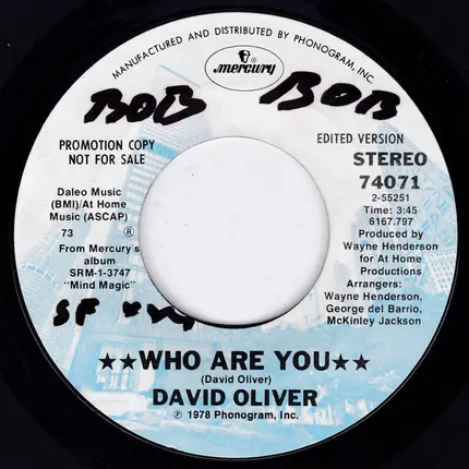 David Oliver - Who Are You