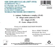 CD - Elgar - Symphony #1 In A Flat Major Opus 55 Transcribed for Piano