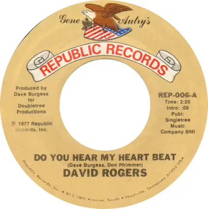 David Rogers - Do You Hear My Heart Beat