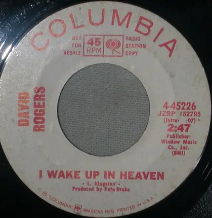 David Rogers - I Wake Up In Heaven