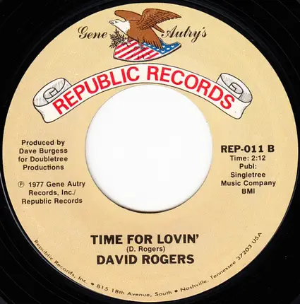 David Rogers - You And Me Alone / Time For Lovin'