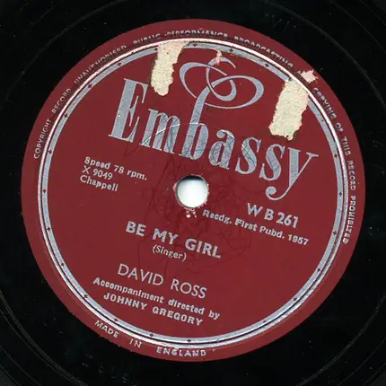 David Ross - Wake Up Little Susie / Be My Girl