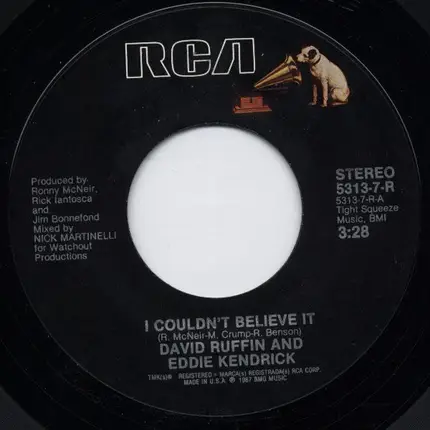 David Ruffin And Eddie Kendricks - I Couldn't Believe It
