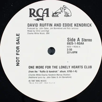 David Ruffin And Eddie Kendricks - One More For The Lonely Hearts Club
