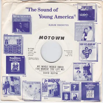 David Ruffin - My Whole World Ended (The Moment You Left Me)