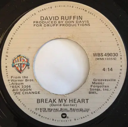 David Ruffin - Sexy Dancer / Break My Heart
