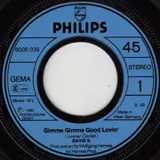 7inch Vinyl Single - David S. - Gimme Gimme Good Lovin'