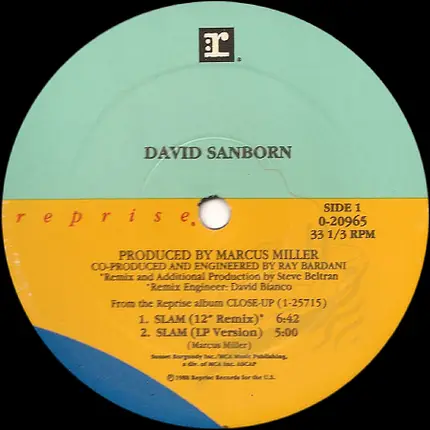David Sanborn - Slam