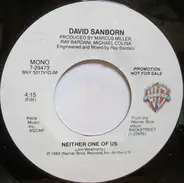 David Sanborn - Neither One Of Us