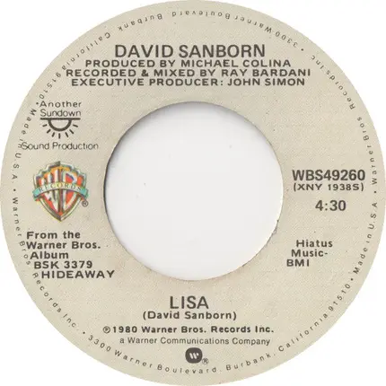 David Sanborn - Creeper / Lisa