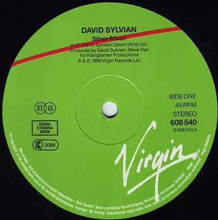 David Sylvian - Silver Moon