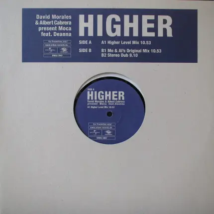 David Morales & Albert Cabrera Present Moca Feat. Deanna - Higher