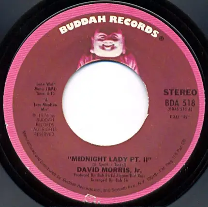David Morris - Midnight Lady Pt. II / Jack In The Box