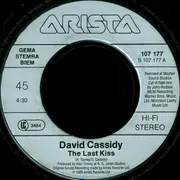 7'' - David Cassidy - The Last Kiss
