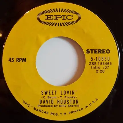 David Houston - The Day That Love Walked In