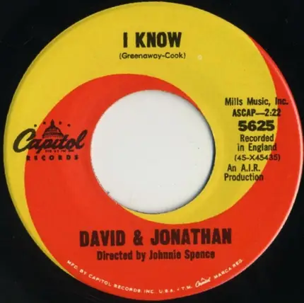 David & Jonathan - Speak Her Name
