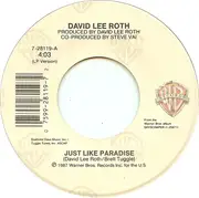 7'' - David Lee Roth - Just Like Paradise / The Bottom Line