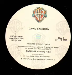 David Sanborn - Tintin