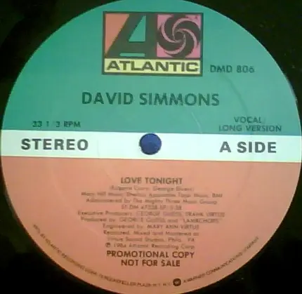 David Simmons - Love Tonight
