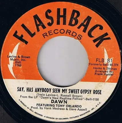 Dawn Featuring Tony Orlando - Tie A Yellow Ribbon