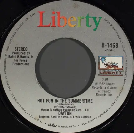 Dayton - Hot Fun In The Summertime