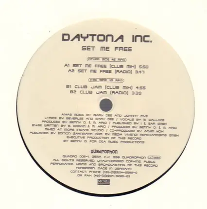 Daytona Inc. - Set Me Free