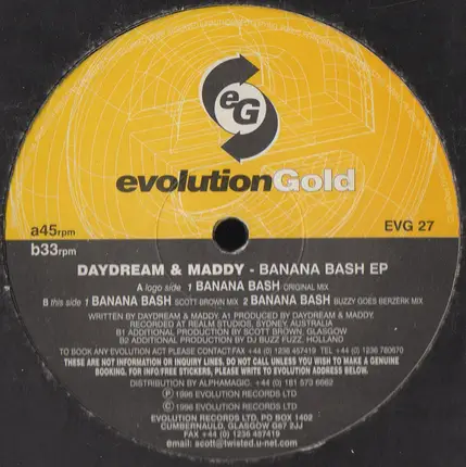 Daydream & Maddy - Banana Bash EP