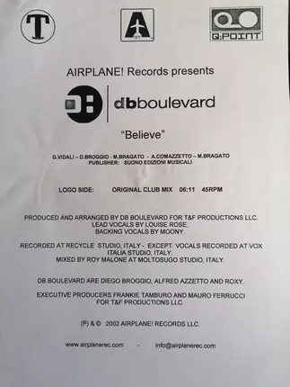 DB Boulevard - Believe