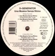 12'' - D-Generator - Una Musica Senza Ritmo