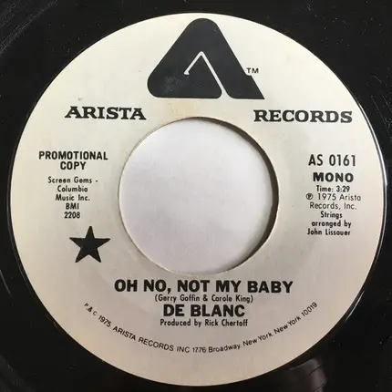 De Blanc - Oh No, Not My Baby