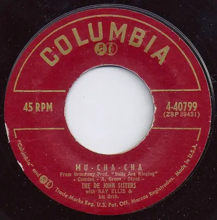 De John Sisters With Ray Ellis And His Orchestra - Mu - Cha - Cha