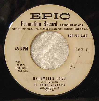 De John Sisters - C'est La Vie / Uninvited Love