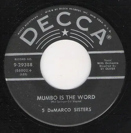DeMarco Sisters - This Love Of MIne