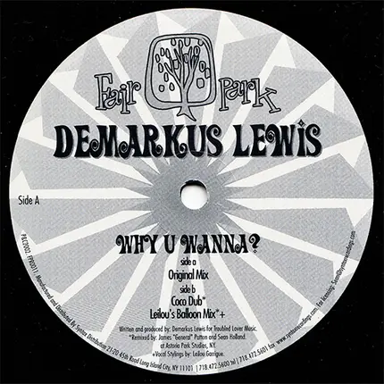 Demarkus Lewis - Why U Wanna?