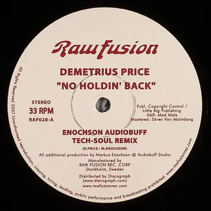 Demetreus - No Holdin' Back