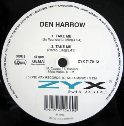 Den Harrow - Take Me
