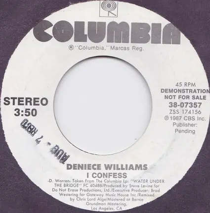 Deniece Williams - I Confess
