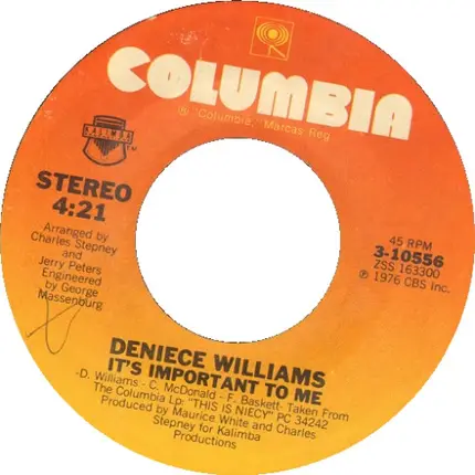 Deniece Williams - That's What Friends Are For / It's Important To Me