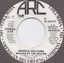 7inch Vinyl Single - Deniece Williams - Waiting By The Hotline - D.J. Re-Service
