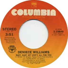 Deniece Williams - Baby, Baby My Love's All For You